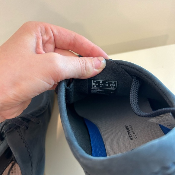 Clarks Mens Sharce II Navy Nubuck Marine Chukkas Size 10 - Picture 5 of 5